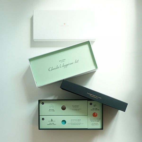 찰리스 위생키트 명절 선물세트 (7종 위생세트) 마스크스트랩 변기시트클리너 항균스프레이